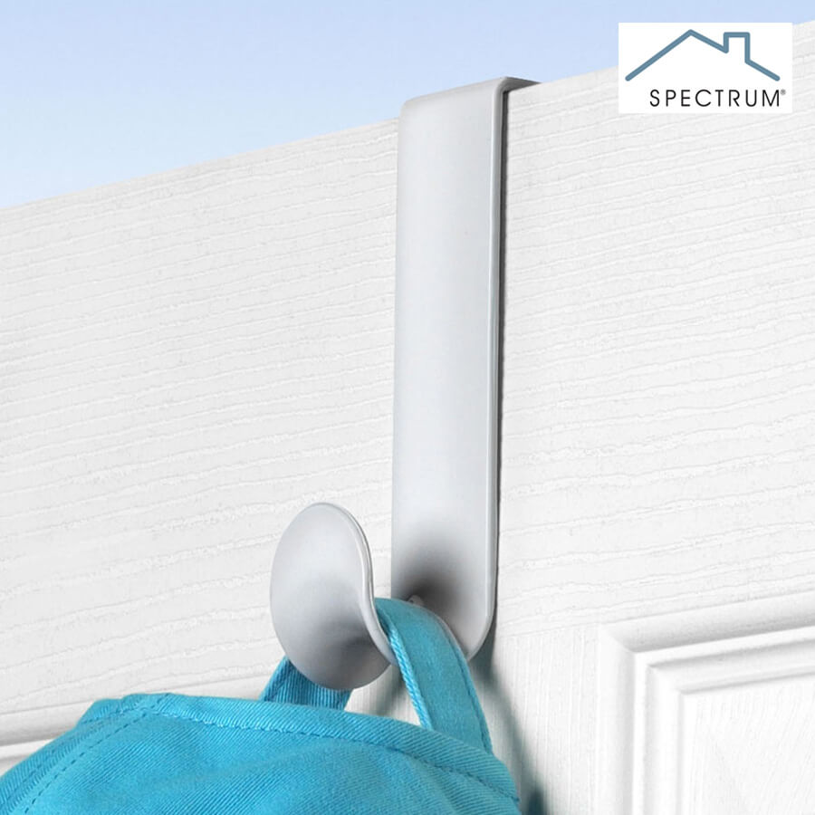 Spectrum Over-Door Single Hook White