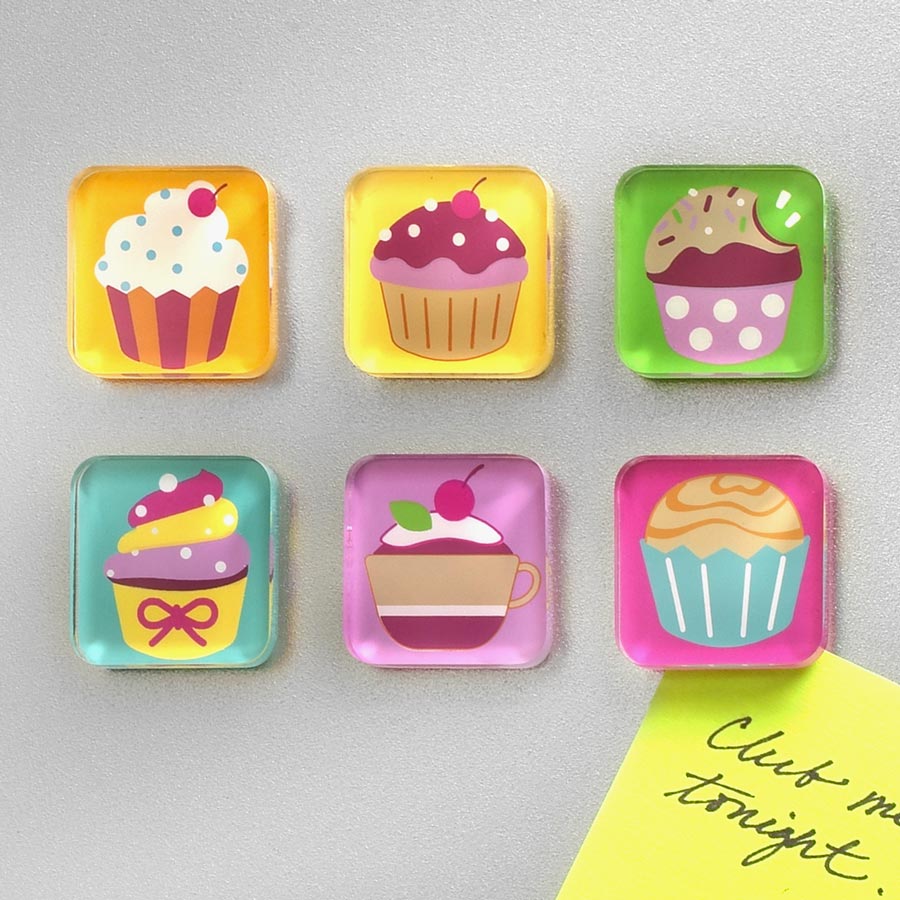 Spectrum Magnets Cupcakes 6pk
