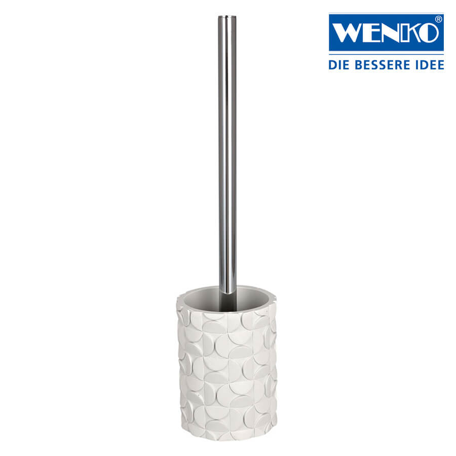 Wenko Structure Toilet Brush Set White
